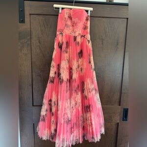 NWT Hutch Costella Strapless Pleated Tulle Dress